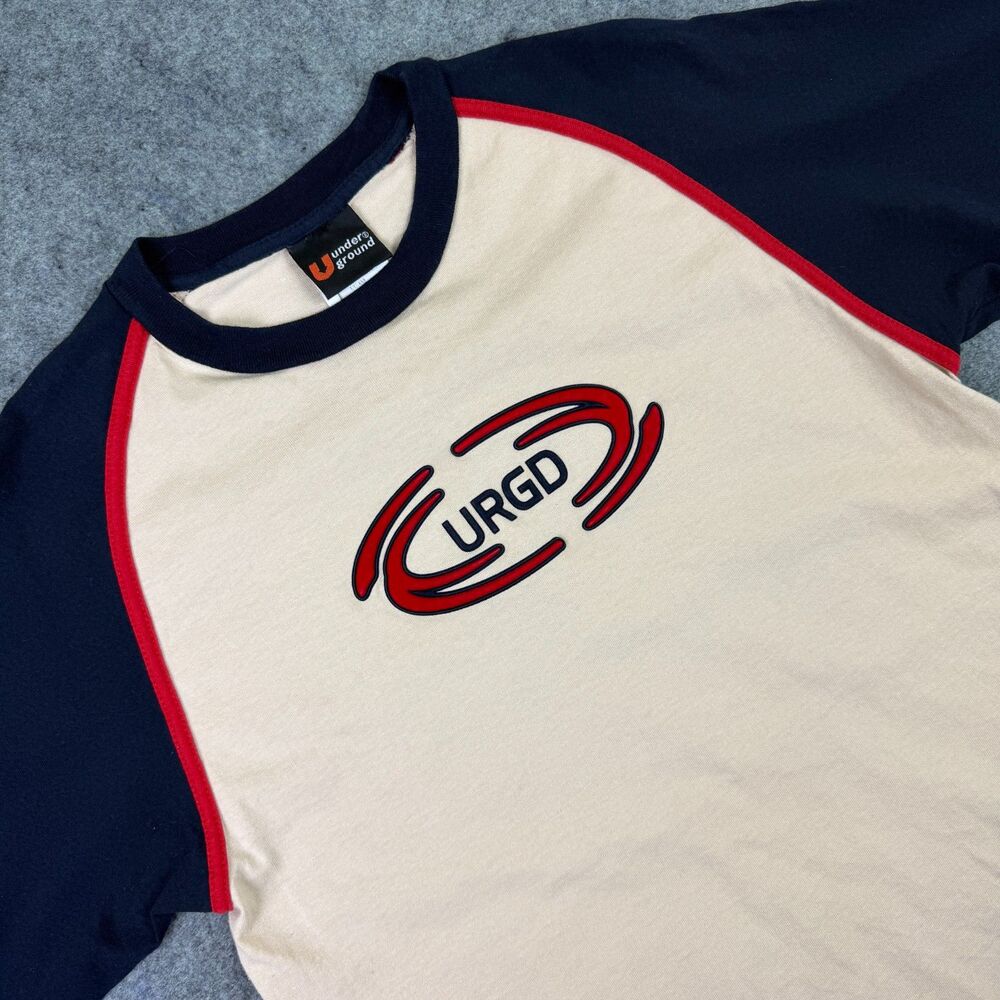 Vintage Y2K Men's URGD Underground Raglan Skate T-Shirt